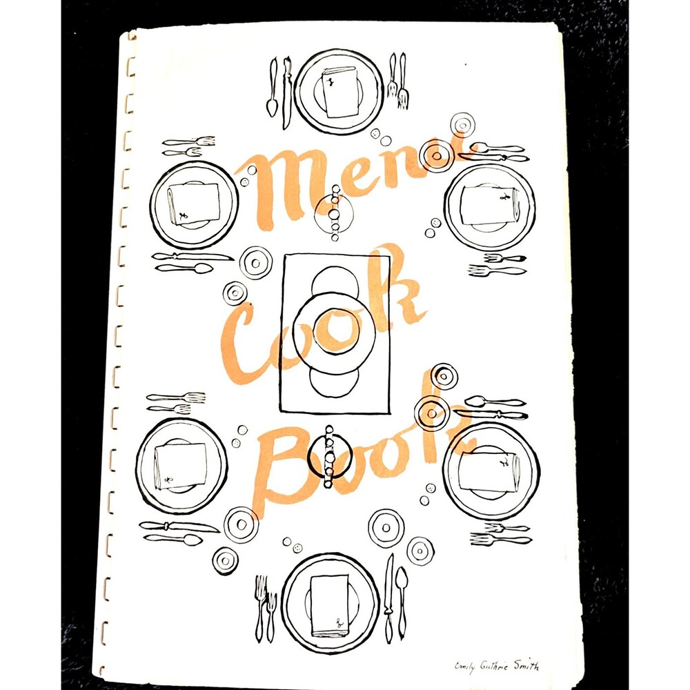 Vintage Menu Cook Book Junior League of Fort Worth Sixth Edition Spiral Bound